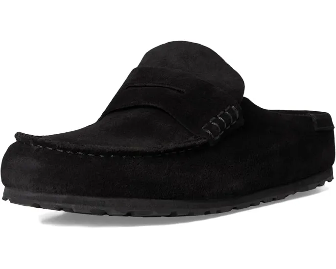 Клоги Birkenstock Naples из замши с пробковой стелькой