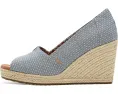 Босоножки TOMS Essential Wedge с открытым носком и плетеной отделкой
