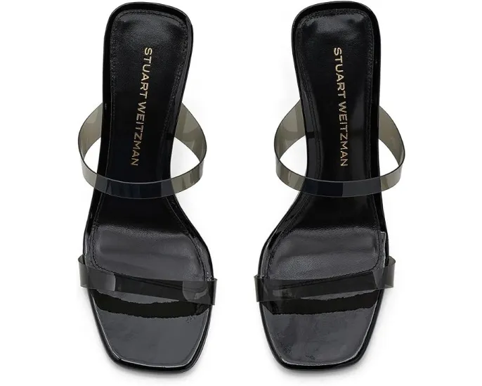 Stuart Weitzman босоножки Vinnie Lucite Slide 85 на каблуке 10 см
