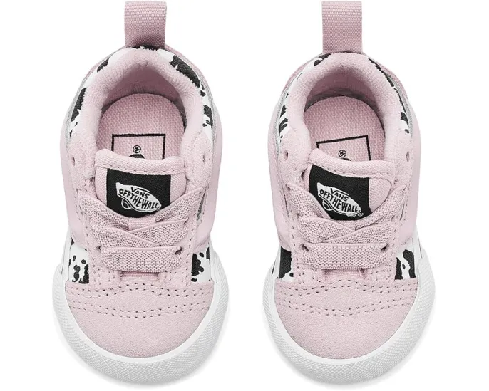 Детские кеды Vans Knu Skool Elastic Lace с коровьим принтом