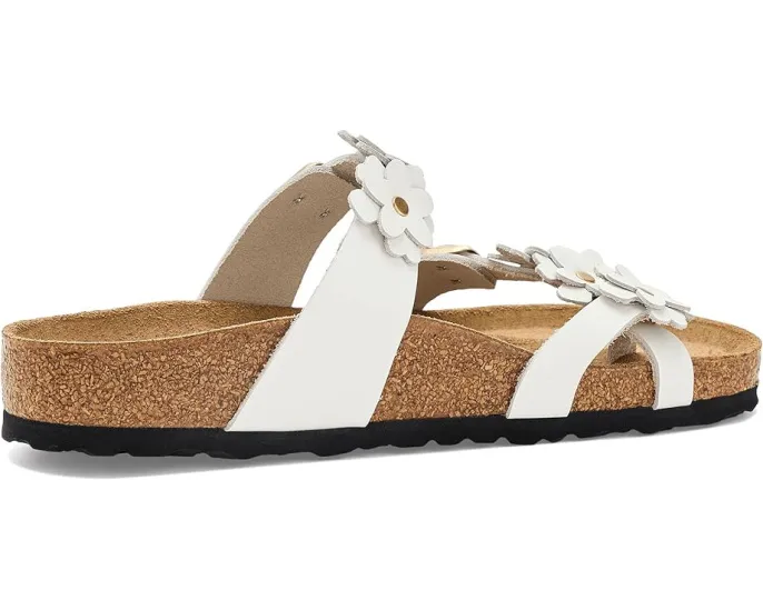 Сандалии Mayari Flowers с аппликацией цветов и пробковой стелькой от Birkenstock