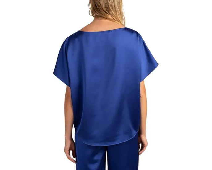 Топ Trina Turk Pastilla Top с лодочным вырезом и асимметричным подолом