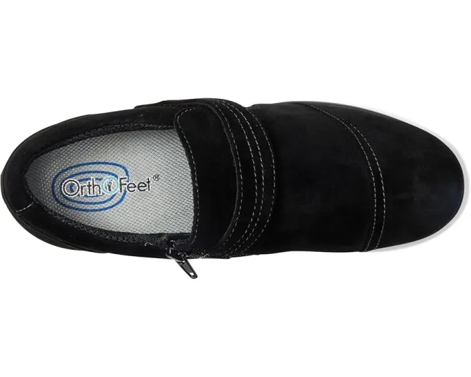 Туфли Mary Jane Orthofeet Eva с застежкой на липучке и квадратным каблуком