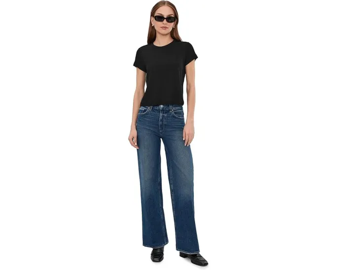 Кроп-футболка AG Jeans Sadie Crew Neck с винтажным кроем 90-х