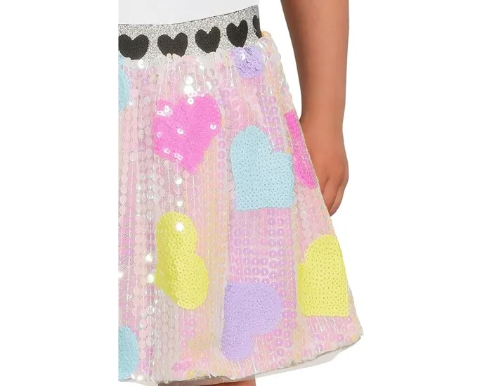 Юбка Lola and The Boys с пайетками и сердечками Candy Hearts
