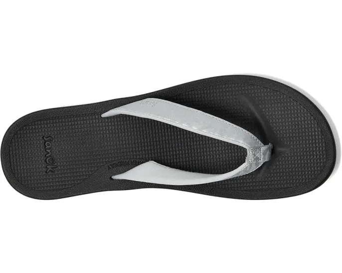 Сандалии Sanuk Cosmic Shores Leopard с металлическим принтом и стелькой из пены Bloom