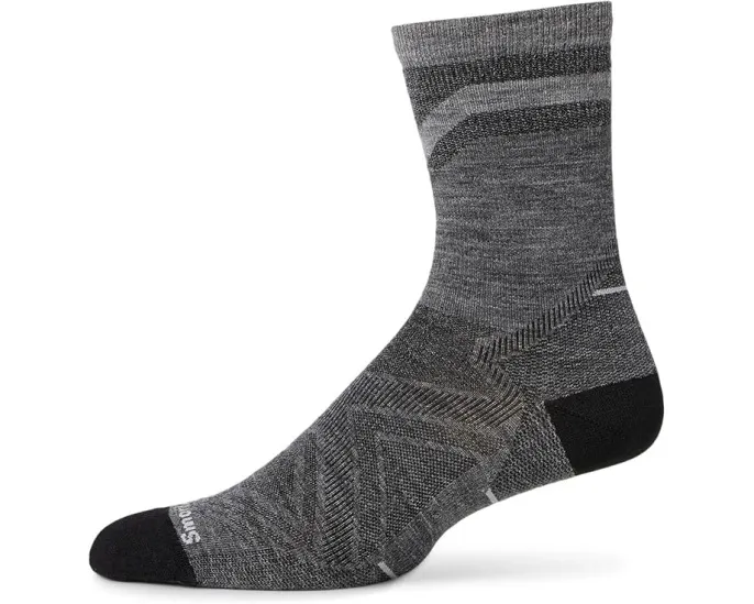 Носки Smartwool Run Zero Cushion Mid Crew Pattern с технологией Indestructawool
