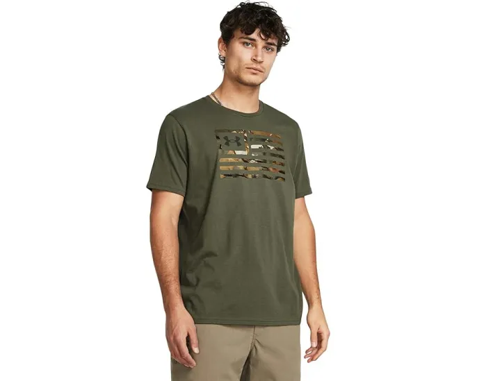 Under Armour Freedom Flag Printed T-Shirt с принтом флага