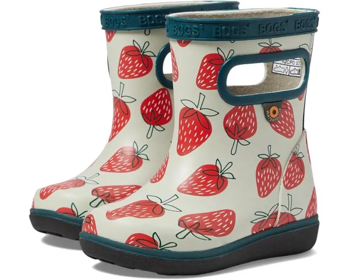 Детские сапоги Bogs Skipper II Strawberries с рисунком клубники