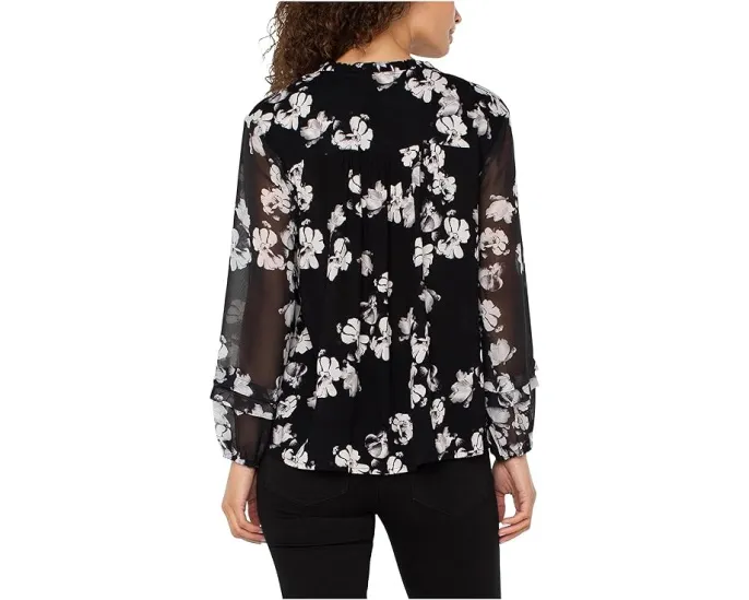 Liverpool Los Angeles блуза с длинными рукавами и сборками в стиле поповер