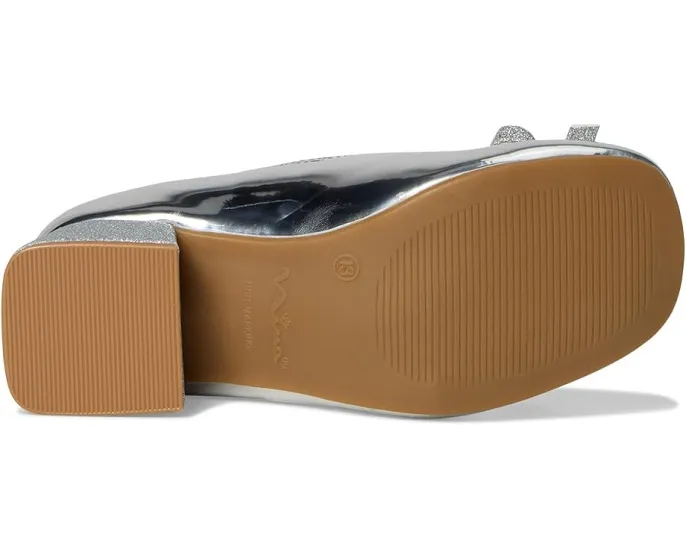 Сандалии Bryonna для девочек с металлическим верхом и блестящим бантом