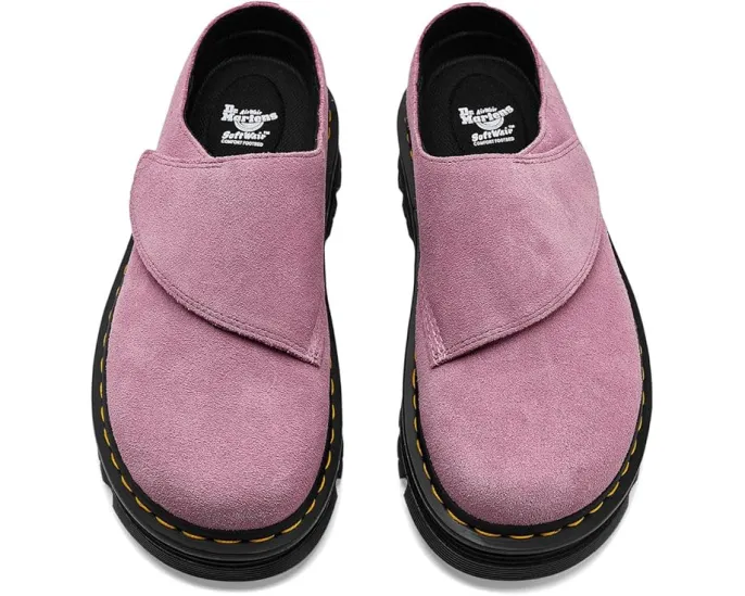 Мюли Dr. Martens Zebzag Anywair на платформе из замши Dusty Rose EH