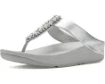Сандалии FitFlop Fino с ремешком между пальцев и декором из жемчуга и кристаллов