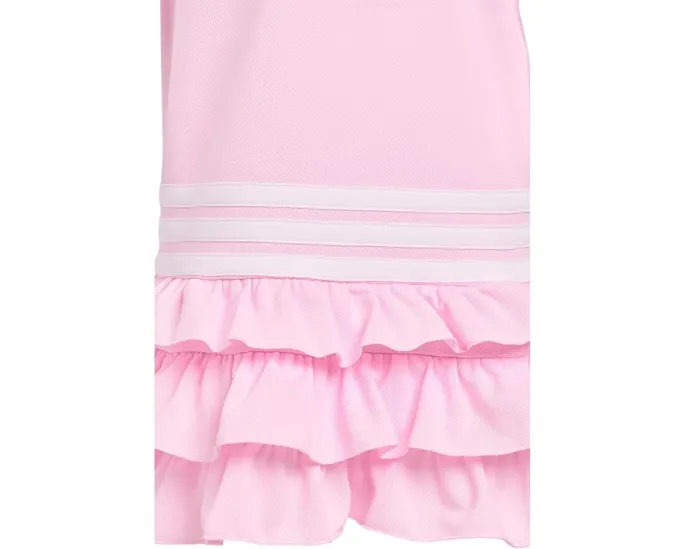 Детское платье adidas Kids с воротником-поло и рюшами