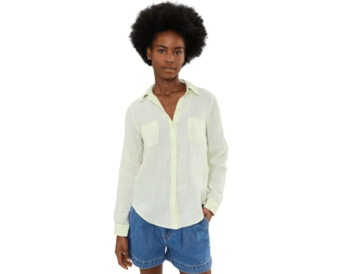 Рубашка Lilly Pulitzer Sea View из льна с длинными рукавами