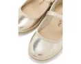 Туфли Childrenchic Mila Mary Jane из серебристой кожи
