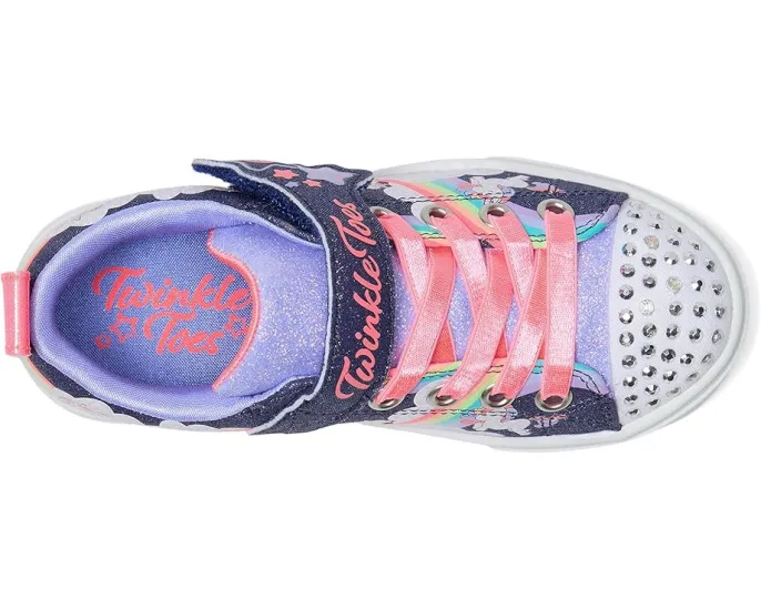 Детские кроссовки Skechers Twinkle Sparks Jumpin Clouds со светящимся носком