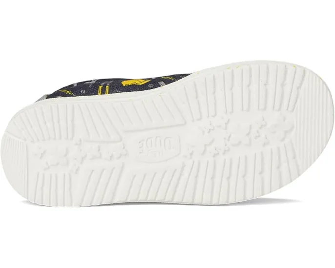 Кроссовки Wally Construction от Hey Dude Kids из текстиля с эластичными шнурками