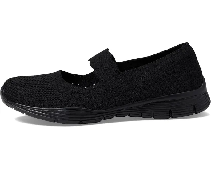Skechers туфли Seager Power Hitter с верхом из плоской вязки и ремешком на подъеме