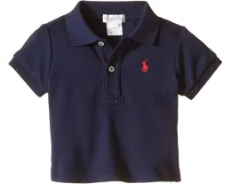 Детская поло Polo Ralph Lauren Kids из интерлока с вышитым пони