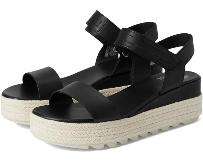 Сандалии SOREL Cameron Flatform Sandal на платформе с кожаным верхом и застежкой на липучке