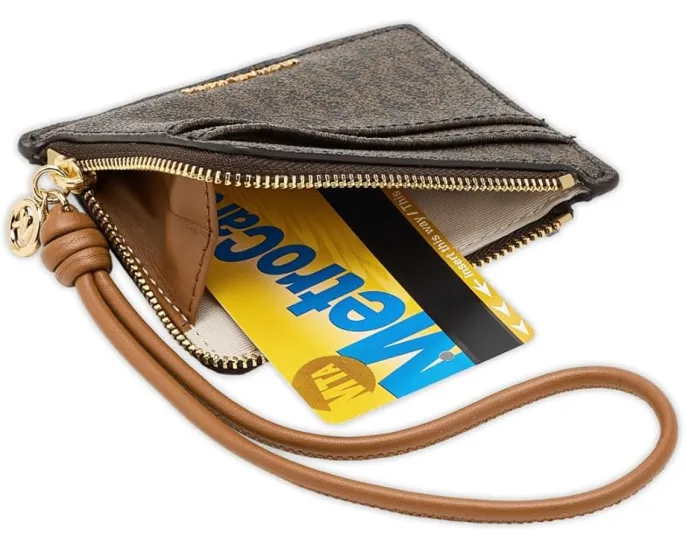 MICHAEL Michael Kors косметичка Jet Set Small Card Case Wristlet на запястье