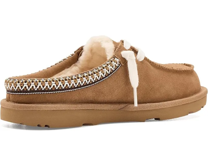 Детские тапочки UGG Kids Tasman Mule с подкладкой UGGplush и подошвой из сахарного тростника