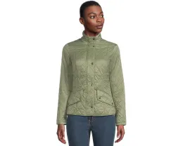 Barbour Flyweight Cavalry Quilt легкая стеганая куртка из нейлона с регулировкой пояса