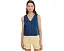 Топ V-neck Boxy Shell Madewell в цвете Marina Blue
