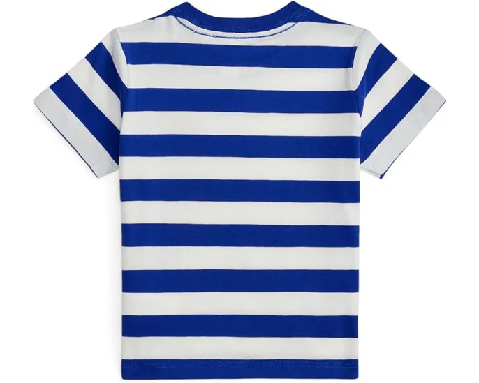 Полосатая футболка Crest из хлопка для младенцев Polo Ralph Lauren