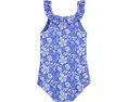 Детское цельнокроеное купальник vineyard vines с оборкой и вырезом лодочкой