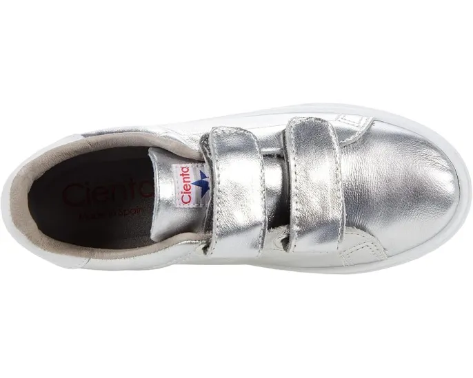 Детские кроссовки Cienta 80085 на липучках с кожаным верхом и съемной стелькой