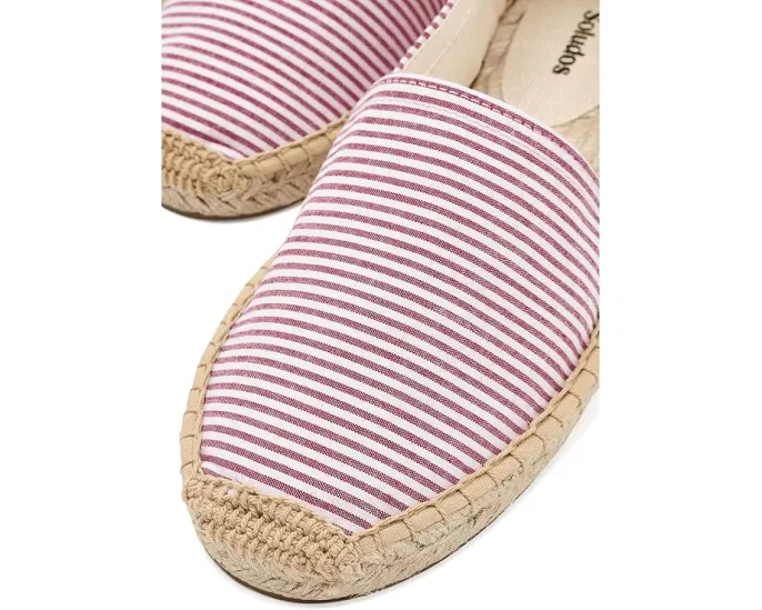 Эспадрильи Soludos Seersucker Original из хлопка с джутовой подошвой