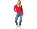 Elastic Hem Easy V-Neck