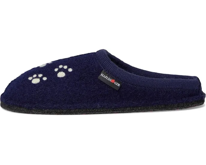 Тапочки Haflinger Fido из вареной шерсти с рисунком собаки