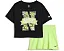 Спортивный костюм Nike с шортами и футболкой для малышей салатовый