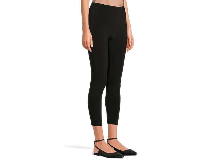 Кроп-леггинсы Norma Kamali с высокой посадкой без пояса