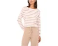 Stripe Long Sleeve with Rolled Edge