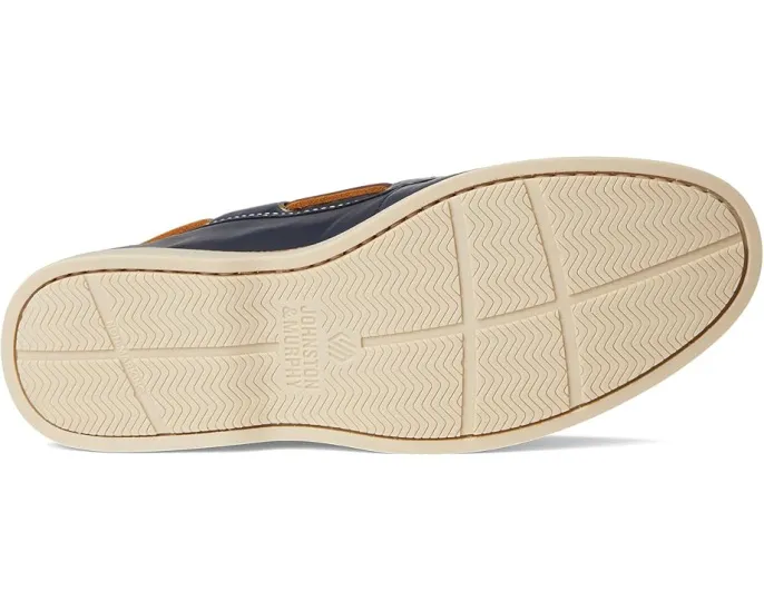 Johnston & Murphy Monaco 2-Eye Boat Shoe мокасины из мягкой кожи с рафией