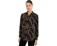 Рубашка Classic Fit Belting-Print Crepe от Lauren Ralph Lauren