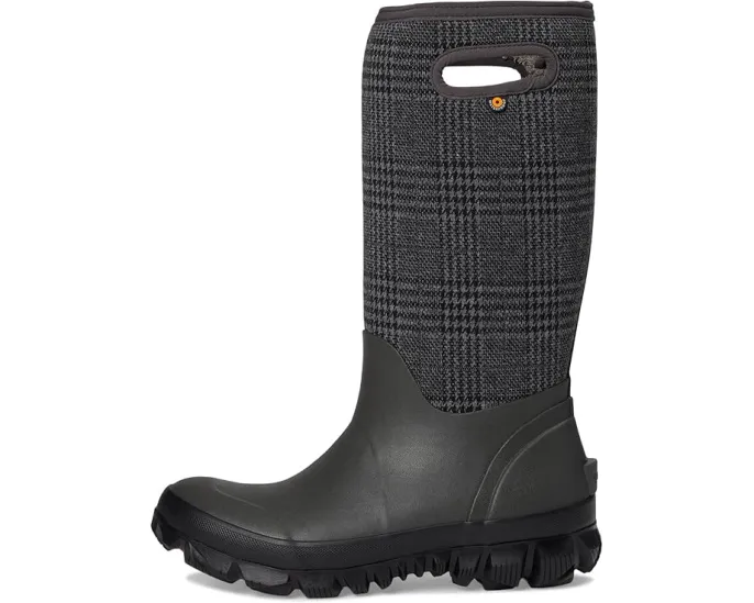 Зимние сапоги Bogs Whiteout Plaid с флисовой подкладкой и подошвой GlacialGrip