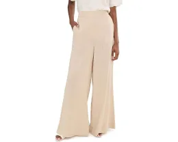 Широкие брюки Vince Camuto с карманами на высокой посадке и эластичным поясом