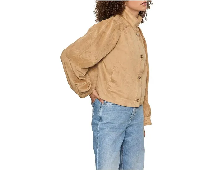 Пиджак Sanctuary Charlotte Suede на пуговицах с двумя карманами