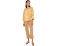 Джинсы Petite Hannah Mid Rise Crop Flare Hugger от Liverpool Los Angeles соломенного цвета
