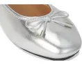 Балетки FitFlop Delicato Bow из металлизированной кожи