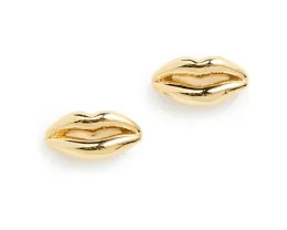 Серьги гвоздики Kate Spade New York в форме губ с надежной застежкой