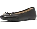 Балетки FitFlop Delicato Bow из мягкой кожи с квадратным носком