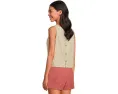 Топ Toad&Co Taj Hemp Button Back из конопли с V-образным вырезом