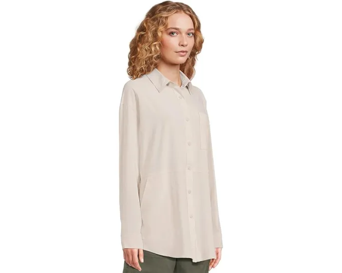 Рубашка Railay Oversized Button Down с защитой UPF 50+ и карманами Prana
