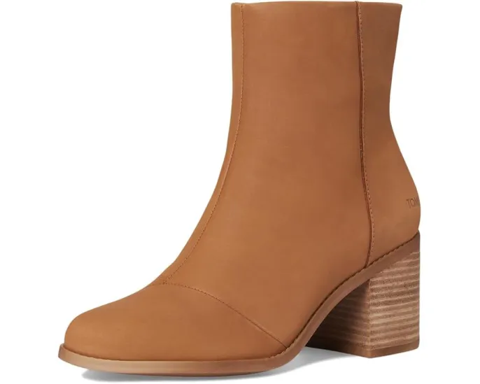 Ботильоны TOMS Evelyn на устойчивом каблуке с молнией